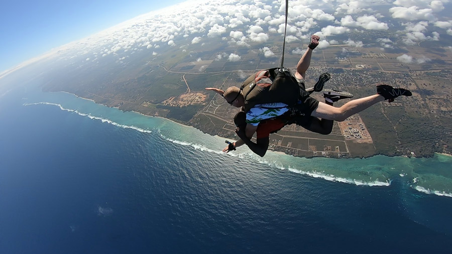How tandem skydive looks like